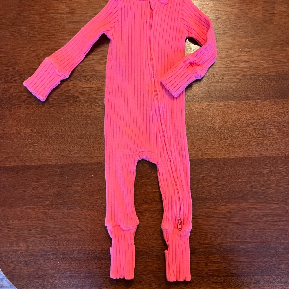 Kate Quinn Pink Ribbed Convertible Onesie